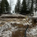 Pompage de béton pour une maison résidentielle en construction dans l’Outaouais.